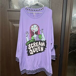 Disney Lavender The Nightmare Before Christmas Graphic Pajamas - 3X